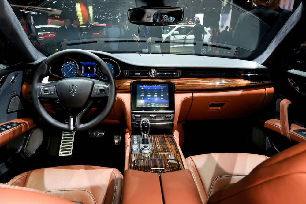 Gli interni della Maserati Quattroporte